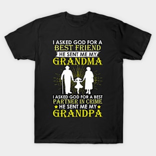 I Asked God For A Best Friend He Sent Me My Grandma T-Shirt